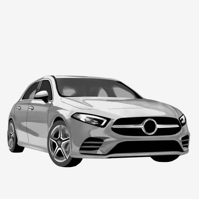 色塗りできる車 アイコン・横 のイラストぬれよん-ぬれるフリーイラスト