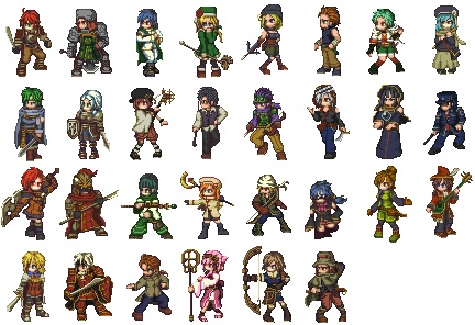 ドット絵の背景のフリー素材 草とハートの二つだけ＋差分3DSのRPGツクールの面白そうなやつを紹介したい