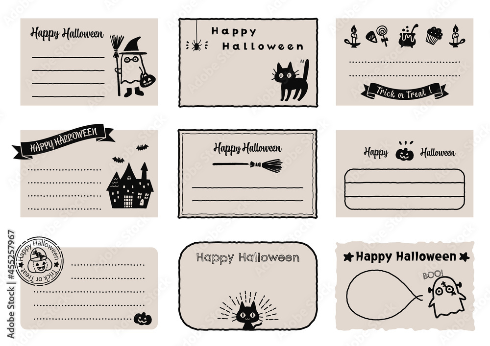 手書きサンキューカード サンクス メッセージ 北欧風 手描きイラストA3四角 黒 - メルカリ