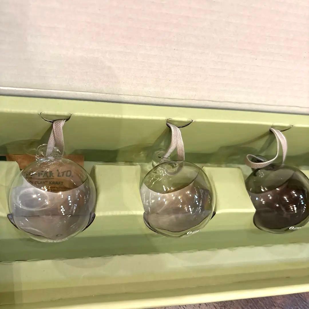 イッタラオーナメントボール 5個セット グレー& レッド