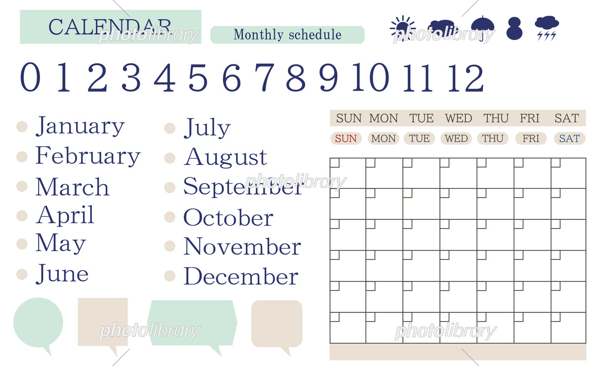 数字カレンダーのイラスト素材33723921- PIXTA