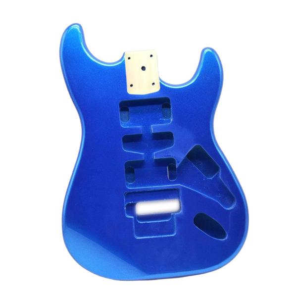 ギターボディ Diy ポプラ エレキギター ボディ DIY 楽器アクセサリー 木製エレキギター本体 HSH エレキギター本体 木製楽器アクセサリーギターキット エレキギター本体のDIY改造楽器アクセサリー ィギター樽交換部品 光沢のある3つのシングルポプラエレキギターボディ