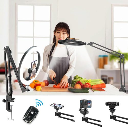 撮影用ライト led スタジオ用 スマホ 人物 蛍光灯 LED照明 ビデオライト LEDビデオライト 撮影用ライト 撮影照明ライト ledリングライト 三脚スタンド 女優ライト クリップ LEDビデオライト撮影照明ライト 人物 ストロボ フラッシュ ライト小型 軽量 動画撮影