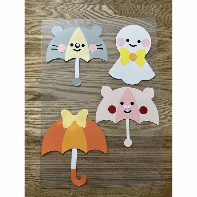 季節の壁面飾り ６月 －「傘」 型紙有 Umbrella paper craft - YouTube 立体 傘 製作