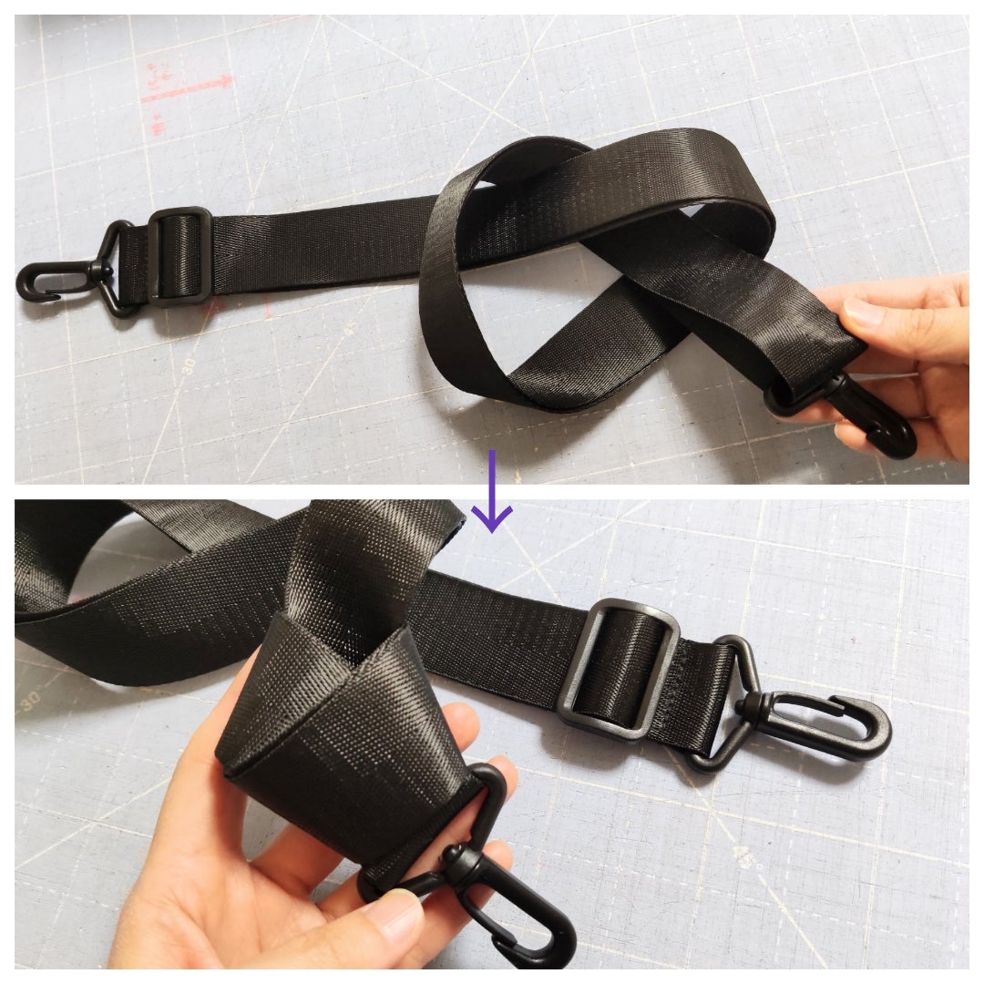 MサイズのストラップをSサイズ 90cm に短くして使う方法ULYSSESスタッフブログ