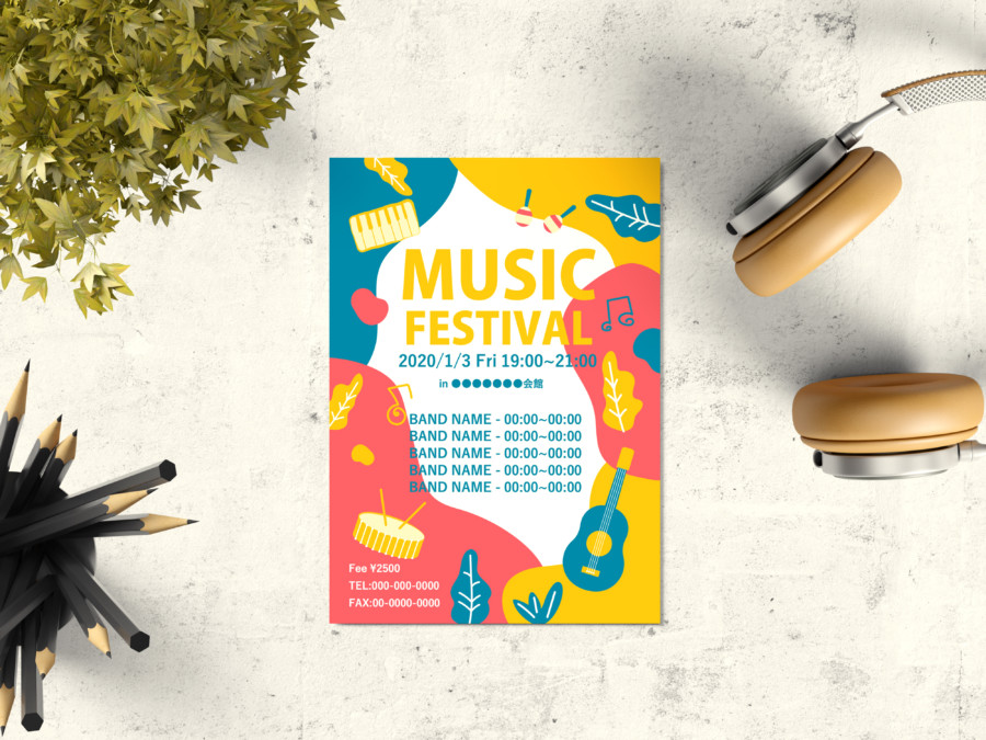 単独ライブフライヤーの話長良 鮎武お笑い専門デザイン・イラスト