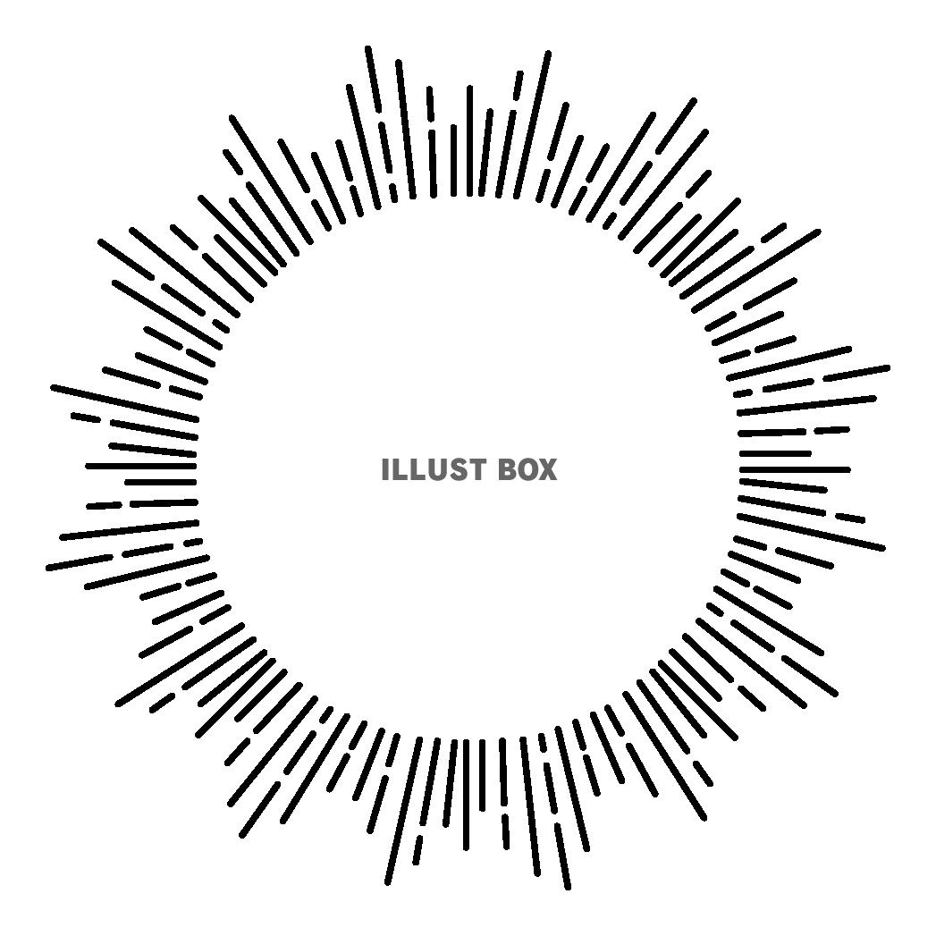 勢いのある集中線の背景 7種OKUMONO