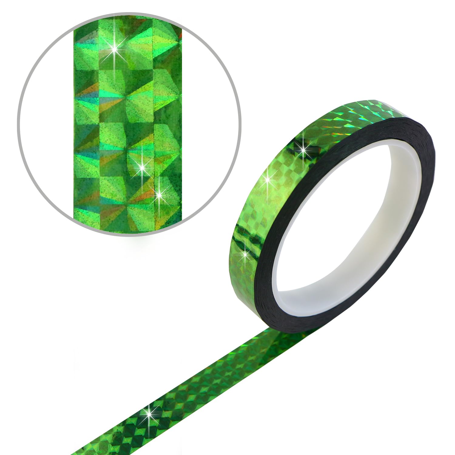 100均ダイソーのホログラムテープ商品一覧。サイズとカラー 100円