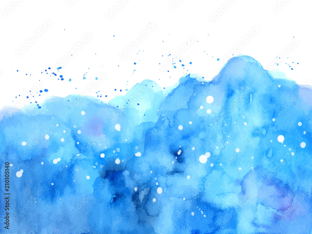 水彩画 「水面」背景 イラスト素材4268953- フォトライブラリ