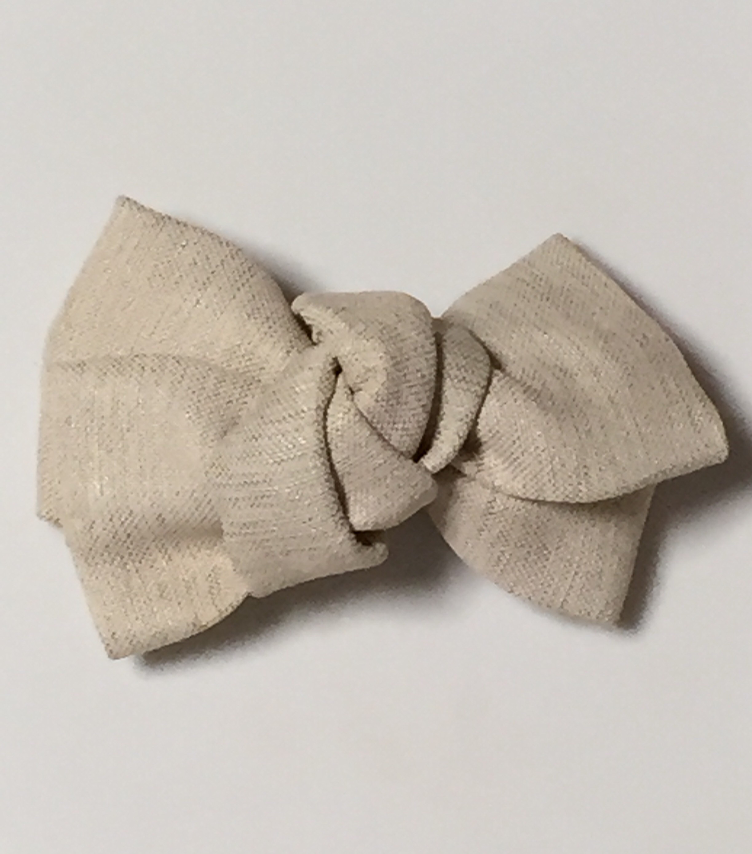 型紙で作る立体布リボンのバレッタココリボンヘアゴム・ヘアアクセサリー・リボンの作り方