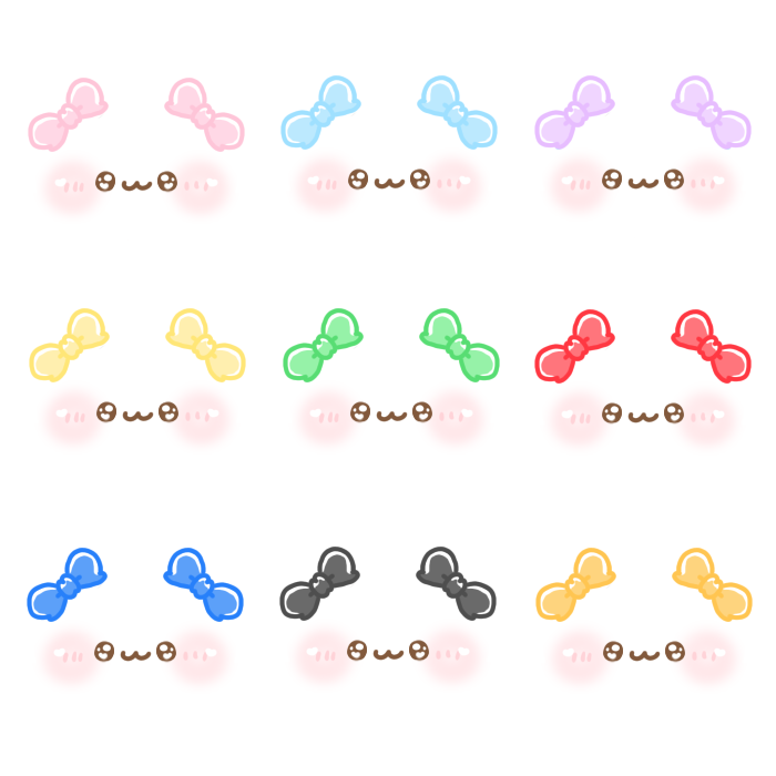 ♡かわいい顔隠しセット♡ - mignon23 - BOOTH