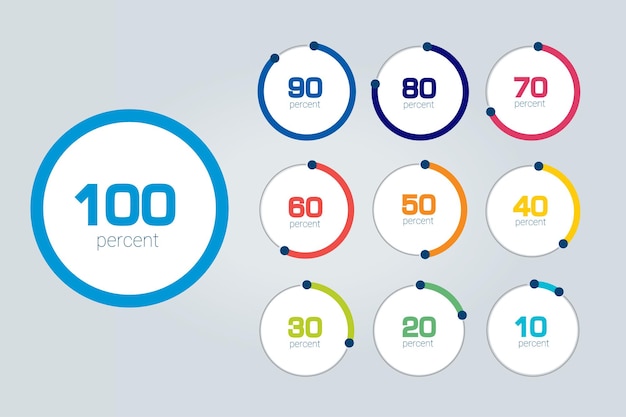 円グラフの用紙時計と％など5種類のWordテンプレートをダウンロードExcel・Word基礎講座とテンプレート