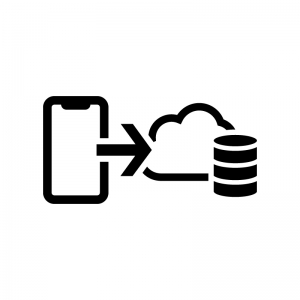 クラウド 説明図 ピクトグラム：イラスト無料