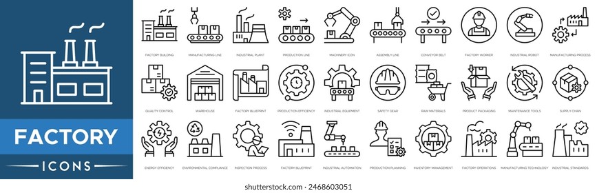 工場 - フリーアイコン素材ビジネス系