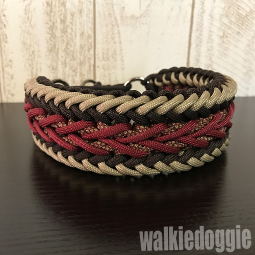 パラコード首輪の編み方 花 〜Aztec sun bar : 柴犬モコモコ日記