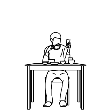 スマホを見ながら自転車を運転したために起きた衝突事故のイラスト素材229010408 毎月1点無料 フリー のストックフォト イメージマート