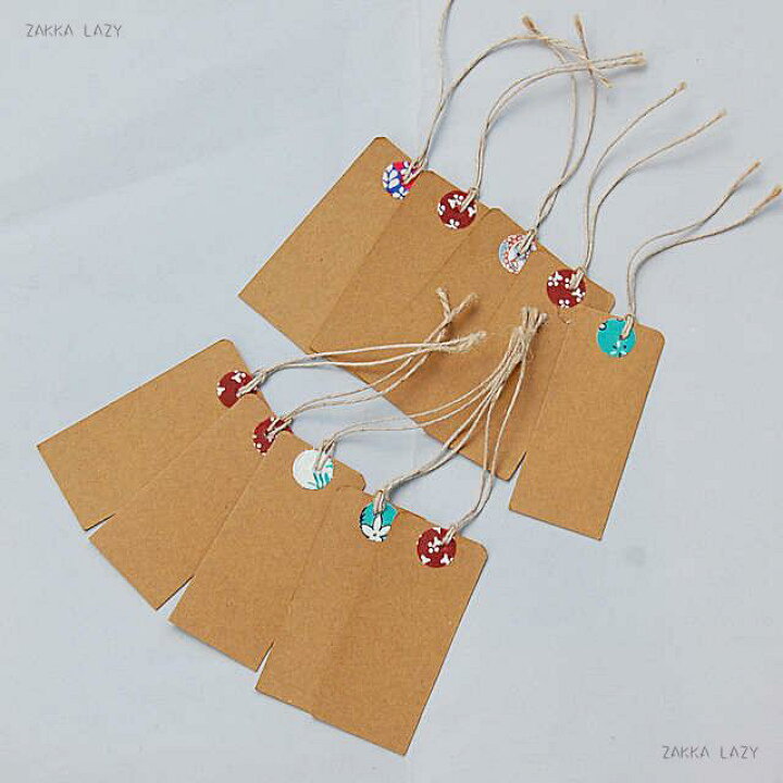 ペーパータグ クラフト紙 紙タグ ハンドメイド サンキュー ギフト ラッピング ラベル Tag Gift Craft お祝い 結婚式 贈り物 値札プライス フリマ バザ