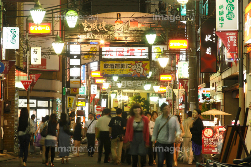 仙台市の歓楽街国分町 写真素材 [