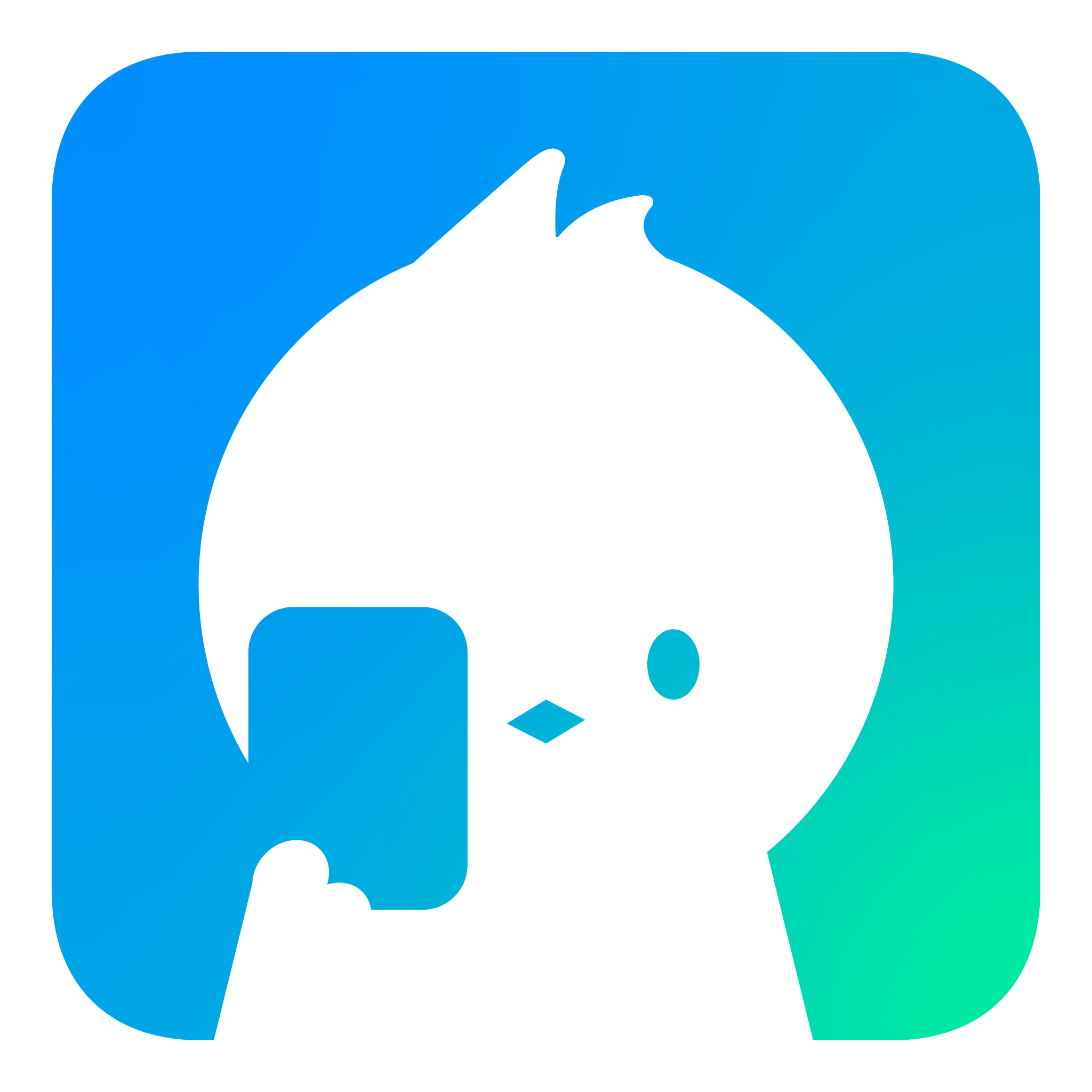 TwitCasting icon blue