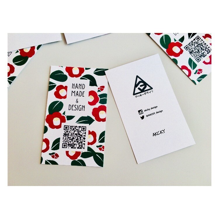 ハンドメイド用のシンプルかつお洒落な名刺を作ります シンプルからおしゃれなものまで納得のいくデザインに仕上げますココナラ