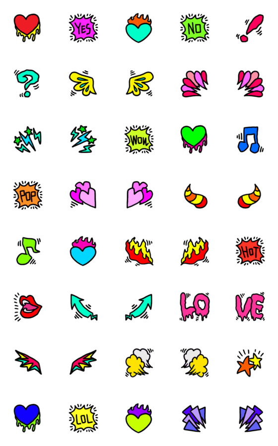 ◎ No.1072ステッカー ストリート スケボーかわいい絵文字防水 ◎