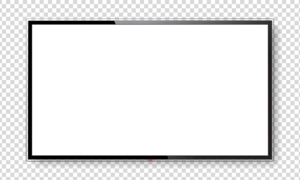 白い背景にリアルなモダンなテレビ画面のモックアップ。大型のコンピュータモニタ表示。空のテレビ テンプレート。カタログ、ウェブサイト、モックアップのグラフィックデザイン要素」のイラスト素材 2255311941Shutterstock