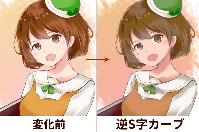 イラストを描くときに、トーンカーブを使って手っ取り早く影を付ける方法 – ひさかたの