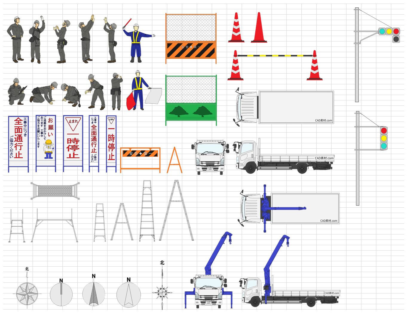 工事看板フリーダウンロード 安全看板IT現場監督になろう！〜白熊ブログ