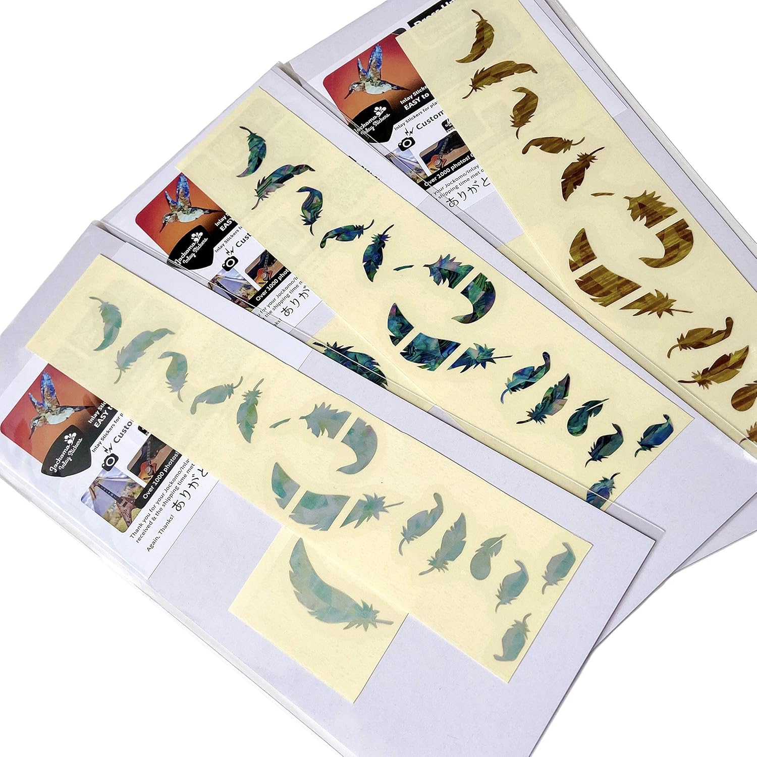 フライト・フェザー 羽TBギター 指板に貼るインレイステッカー エレキギター38 40 41 42インチ,指板のステッカー,フレットボード ステッカー,エレキギター用インレイ,ベースアクセサリー - AliExpress