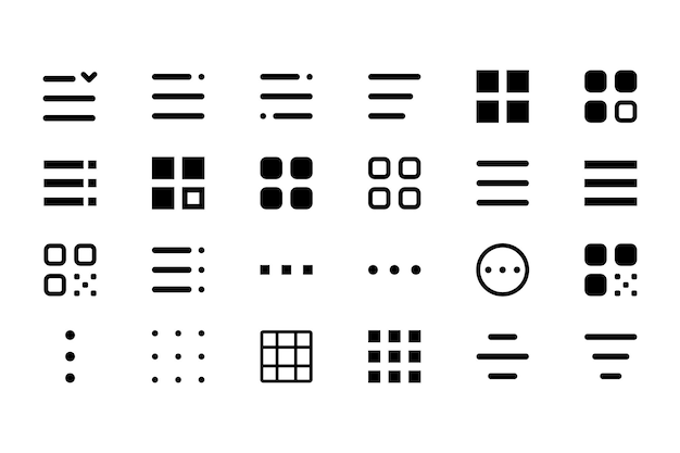 コンピューターアイコンハンバーガーボタンドットケバブ、メニュー, エリア, 黒, 黒と白 pngPNGWing