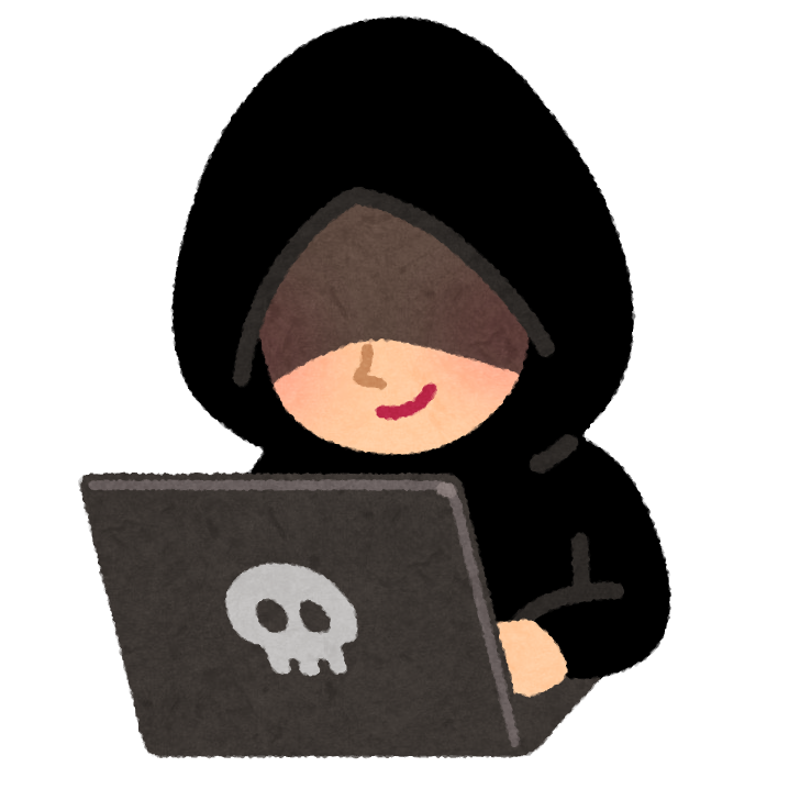 コンピューターに不正侵入しようとしている男性ハッカー 10688000027 の写真・イラスト素材アマナイメージズ