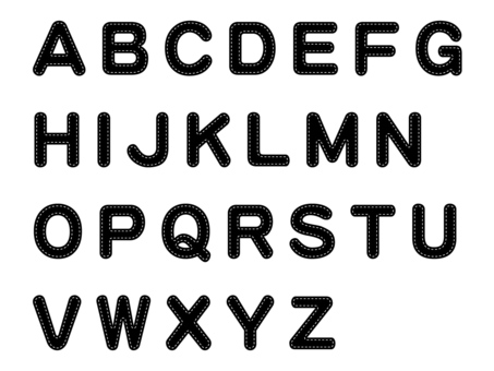 名入れできる刺繍フォント 有り文字 の種類と見本mimi刺繍 mimi embroidery tokyo