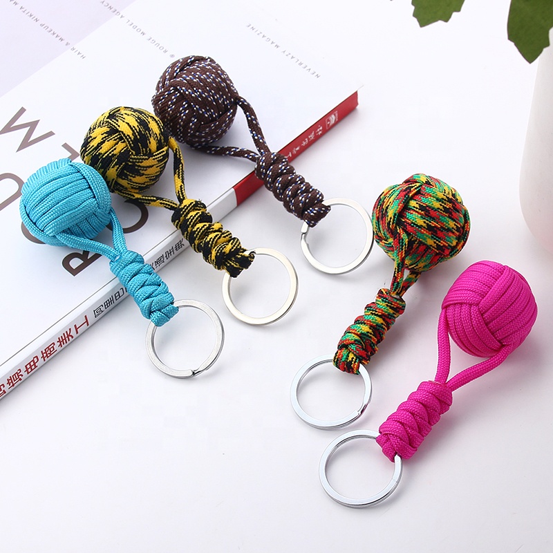 Amazon.co.jp:ロープキーホルダーアクセサリー手作りリストストラップカラーメタルキーリングストラップカードペンダント付き携帯ケース電話チャーム用、オレンジイエロー :家電＆カメラ