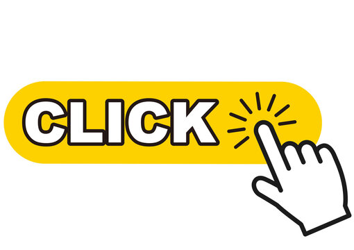 指さす手とCLICKの文字のアイコンのイラスト素材60078413- PIXTA