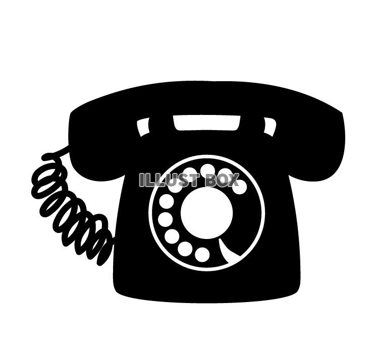 黒電話のイラストかわいいフリー素材集 いらすとや