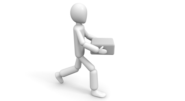 荷物を運ぶ台車無料イラスト素材 TOSURAI