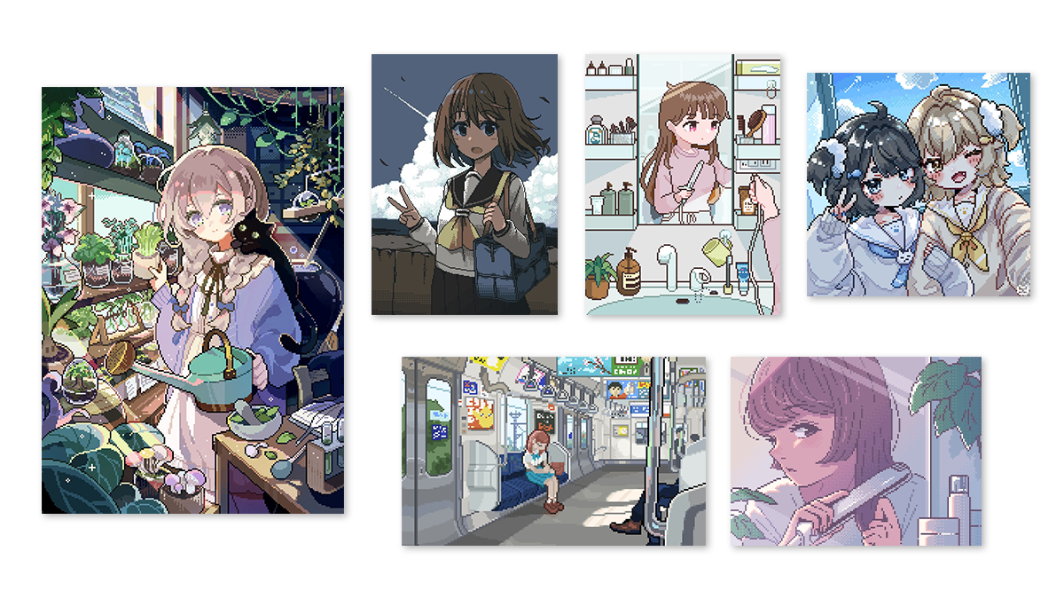 ワンランク上のドット絵を描くための具体的な技法を解説。ピクセルアーティスト・ななみ雪先生にインタビュー - GENSEKIマガジン