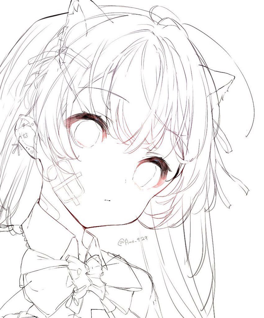 萌え絵 イラスト 量産型イラスト - メルカリ