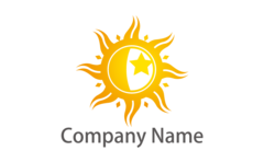 太陽は白い背景にサインオンします。オレンジ色の太陽マーク。明るい、日当たりの良いアイコン良い気分。分離ロゴ春、夏。シンボル熱く、暖かい、日光と良い天気。フラットベクトル画像。ベクトルの図。のイラスト素材・ベクター Image 73037244