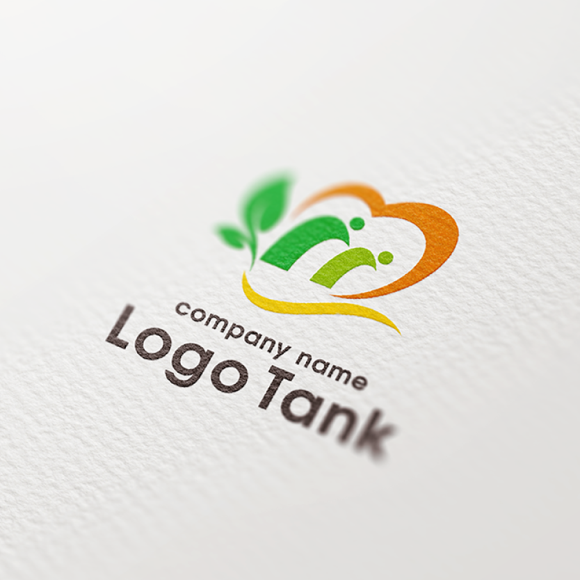 植物 ロゴデザイン販売番号0522ナチュラルな葉っぱのマークロゴ販売ロゴ購入と制作依頼サイト