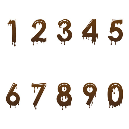 バレンタインの日付2 14の数字が溶けている素材のイラスト素材95103034- PIXTA