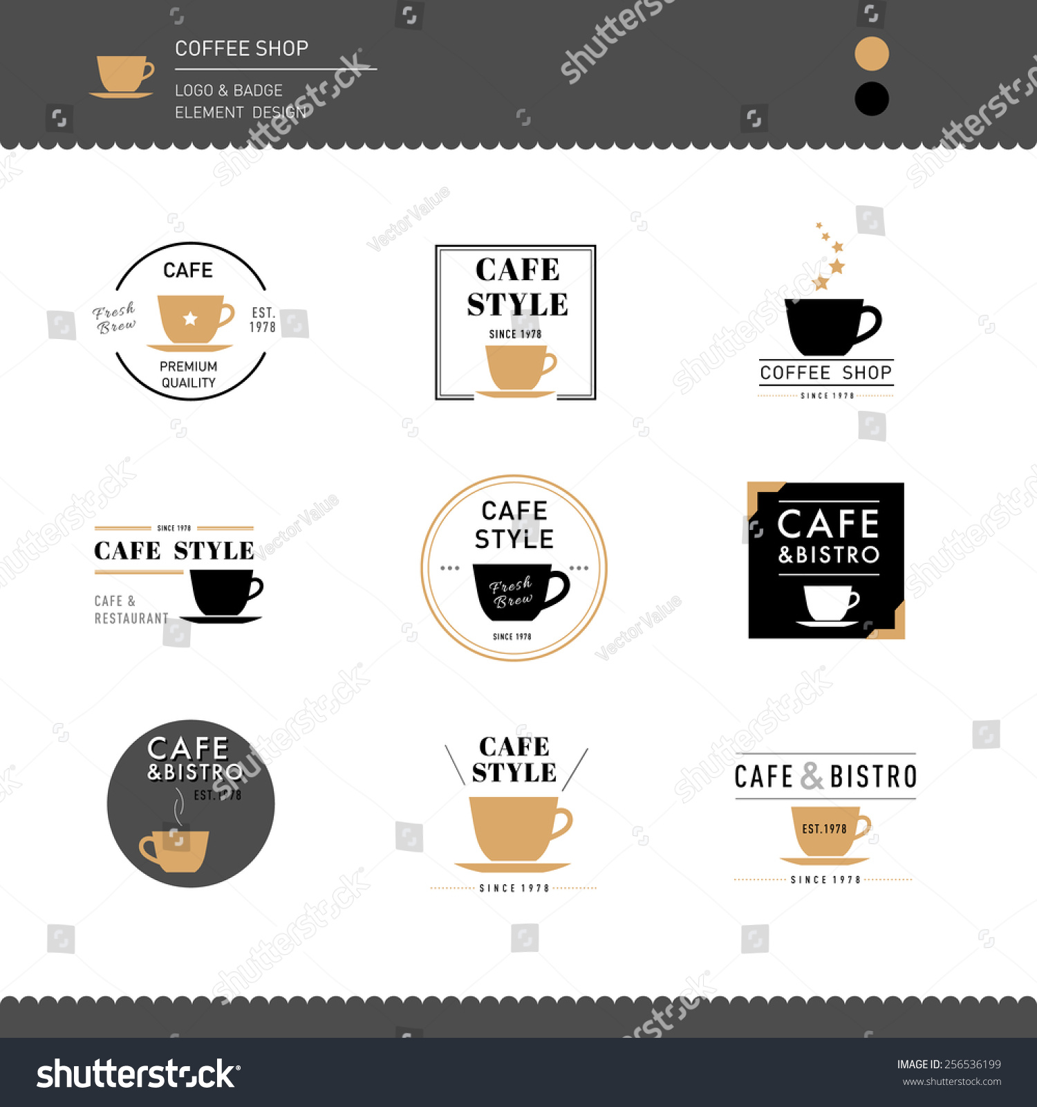 4ページ - カフェロゴテンプレートでコーヒーショップやおしゃれな喫茶店のロゴデザインを無料で作成！Canva