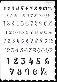 POPに使える数字の書き方 - POPの学校