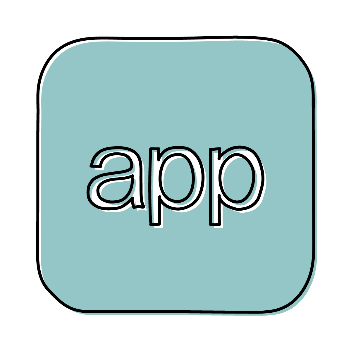 カラフルでかわいいSNSやアプリのアイコンセットのイラスト素材76090146- PIXTA