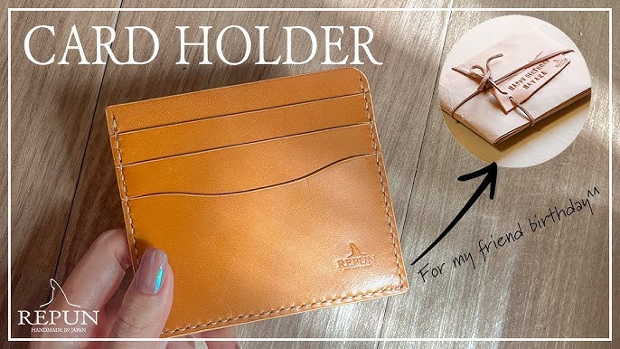 レザークラフト 細かい技術で作るシンプルカードケースの作り方