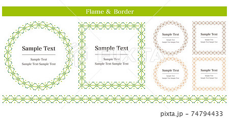囲み罫のベクター素材