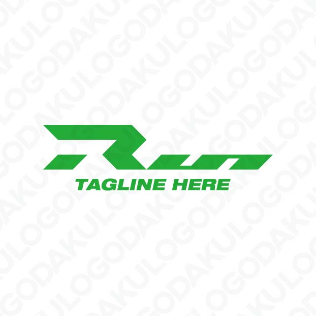 Dと草の躍動感があるロゴ