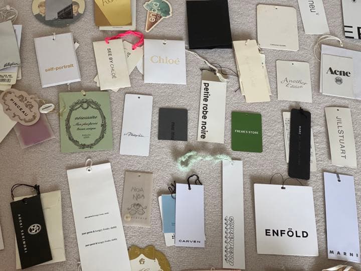 名入れ箔押し オリジナル値札タグLL 下げ札 100枚 44×20mm ST03だいし屋さん