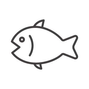 魚と青がモチーフのロゴマークデザインです。ロゴマーク＆キャラクター作成、販売 ∞インフィニティ