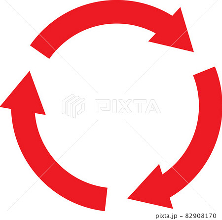 回転する矢印のイラスト イラスト素材1354587- フォトライブラリ
